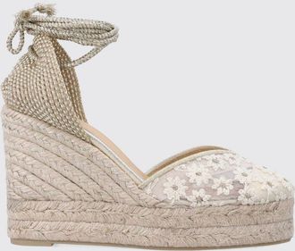 Castaner Espadrillas Clair Casta&ntilde;er in canvas e nylon con fiori ricamati