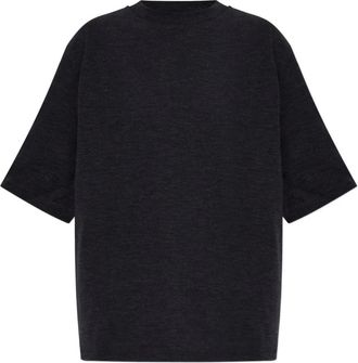 R&oacute;he Oversized Merino T-shirt - Dames - Tops - Grijs - Maat: M Wol
