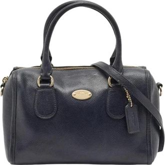 Coach Pre-owned Handbags, female, Blue, Size: ONE SIZE Pre-owned Satchel