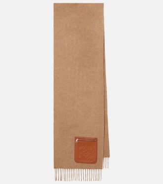 Loewe Anagram wool and cashmere scarf