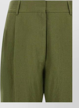 Blaz&eacute; Milano linen mid-day sun fox straight trousers