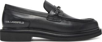 Karl Lagerfeld Kingston Loafer - Heren - Loafers - Zwart - 45 EU - Leer - Schoenen