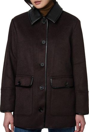 Bernardo Medium Wool-Blend Coat