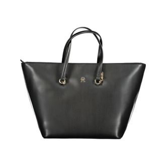 Tommy Hilfiger Tassen, Dames, Zwart, ONE Size, Polyurethaan Handtas