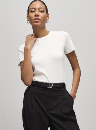 Contemporaine Womens Crew-neck fitted T-shirt