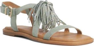 Dune London Lysia Ankle Strap Sandal in Sage Suede at Nordstrom, Size 10Us