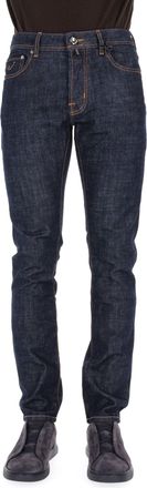 Jacob Cohen Nick Fit Leather Label Jeans
