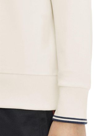 Fred Perry Logo-Embroidered Cotton Sweatshirt - Ivory
