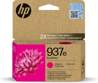 Braun Hp Cartucho De Tinta Original Evomore 937e Magenta