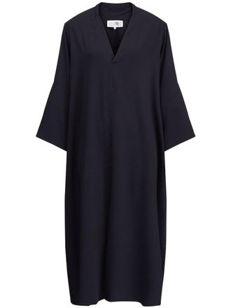 Maison Margiela Abito oversize con scollo a V - Nero
