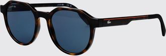 Lacoste Occhiali da sole aviator in acetato tartarugato con logo monogram