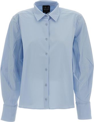 Iri&eacute; Clear Blue Button-Down Shirt with Long Sleeves