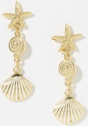 Simons Womens Ocean treasure long earrings