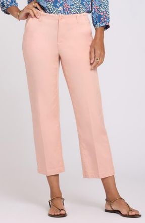 NYDJ Marilyn Ankle Straight Leg Twill Pants in Desert Willow at Nordstrom, Size 12