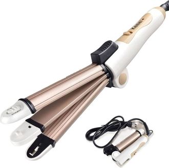 Trade Shop Trade Shop - Piastra Ceramica Arricciacapelli 3in1 Acconciatura Ricci Mossi Lisci Hairstyle