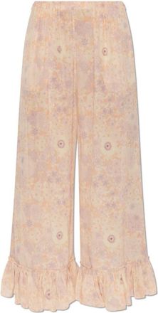 Chlo&eacute; Broeken, Dames, Roze, S, Zijden Broek