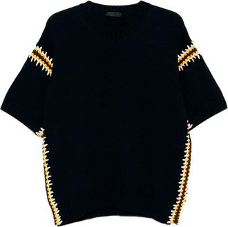 Prada Cotton Linen Polo Neck