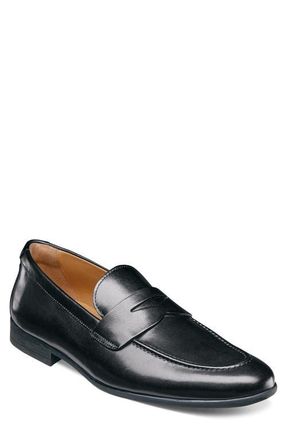 Florsheim Modena Moc Toe Penny Loafer in Black at Nordstrom, Size 10.5