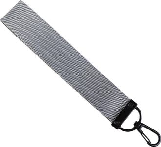 Generic Solid Colors Nylon Wrist Lanyard Strap, Ribbon Bag Charms Key Chain Holder for for Badge, Wallet, and Phone Wrist Strap(silver)