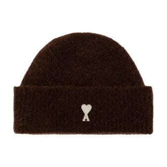Ami Heren, Accessoires, Bruin, Maat: ONE Size Wol