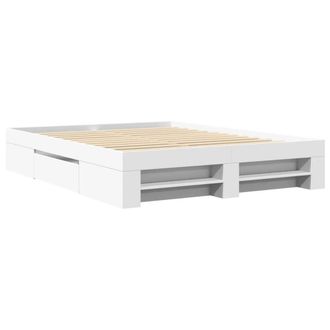 Berkfield Home Durable Bed Frame without Mattress White 160x200 cm Engineered Wood
