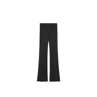 Versace Jeans Couture Dames, Broeken, Zwart, Maat: M Poliester