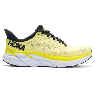 Hoka One One Hoka Clifton 8 Textile Mens Lace Up Trainers - Evening Primrose Charlock - Size:UK 11.5