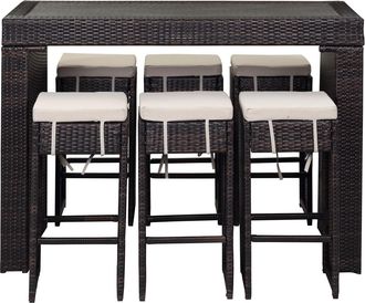 Safavieh Sanders Outdoor Bar Outdoor Set (Indoor / Outdoor)