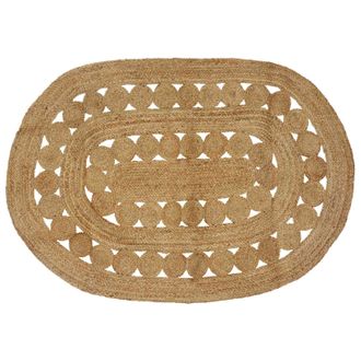 vidaXL Alfombras De &Aacute;rea Natural 122 X 183 Cm Yute Vidaxl