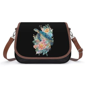 Generic Watercolor Sea Turtle Fashion Womens Crossbody Bags Novelty Handbag Shoulder Bag Purse