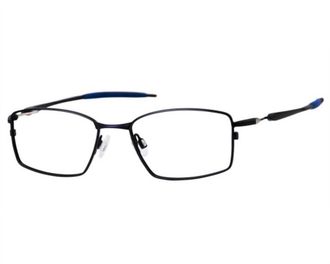 Haggar Mens Hac118 Rectangle Eyeglasses In Matte Black