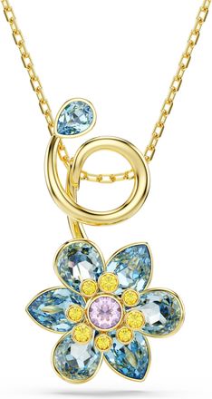 Swarovski Idyllia F Florere WoMens Gold Plated Metal Necklace - 5709029 Gold Tone - One Size