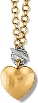 Brighton Inner Circle Heart Toggle Close Pendant Necklace In Gold