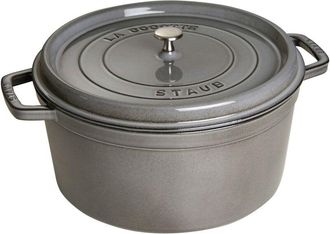 Staub Casseruola Rotonda, Ghisa, Grigio (Grafite), 34 cm