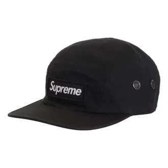 SUPREME Military Camp Hat SS24 Black SUP-SS24-2499