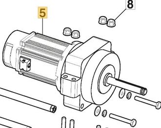 STIGA Sports Motor Linix Rueda Izquierda Original Stiga Tractor Gyro 700e 118401013/0