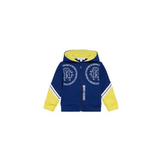 Roberto Cavalli Sweatshirt with Monogram RC - male - Roberto Cavalli - Kids Sweatshirts - Blue - 12 M - Kids