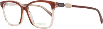 Pucci Accessoires, Dames, Bruin, ONE Size, Bruine Vierkante Optische Frames voor Vrouwen