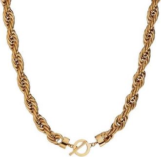 Alex and Ani Large Rope Chain Toggle Necklace in Gold at Nordstrom