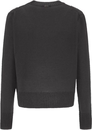 Herno Womens Black Cashmere Sweater Clothing