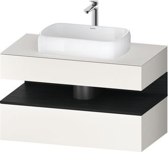 Duravit Duravit - Qatego Consola Mueble Bajo Lavabo, 1 Extra&iacute;ble, 1 Caj&oacute;n