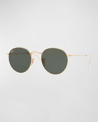 Ray-Ban Gradient Round Metal Sunglasses, 53MM