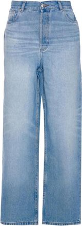 A.P.C. Jeans in cotone con cinque tasche - Blu