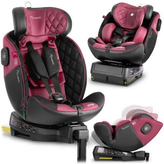 OEM Silla De Coche Nukido Prestige Line Negra Y Rosa, 0-36 Kg, Isofix