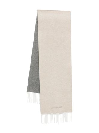 Corneliani reversible scarf - men - Fabric - One Size - Grey