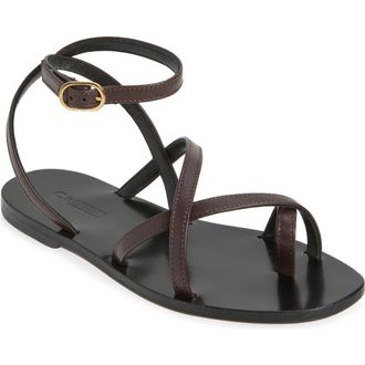 La Canadienne Gentle Ankle Wrap Sandal in Brown at Nordstrom Rack, Size 7.5