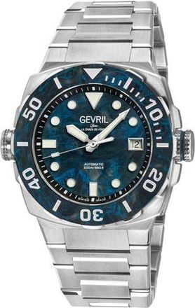 Gevril Group Fortuna 316L Bracelet Watch in Silver at Nordstrom Rack