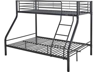 Habitat & Jardin Camas litera negro 200 x 145 x 160 cm