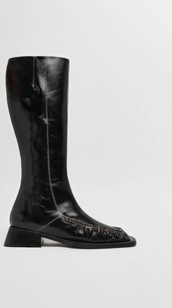 Miista Womens Pats Raw Boot In Black