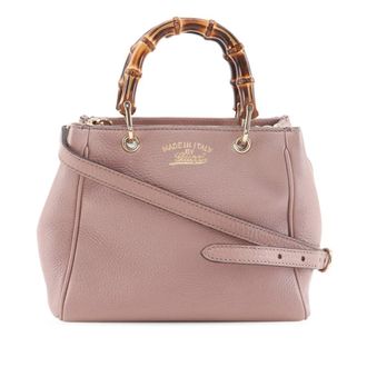 Gucci Pre-owned Gucci Mini Calfskin Bamboo Shopper Satchel Ladies AJ49HLPZGI19VO16